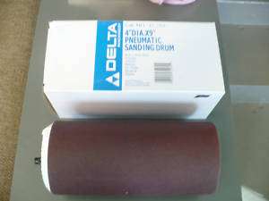 DELTA 4X9 PNEUMATIC SANDING DRUM AND SLEEVE NEW IN BOX.  