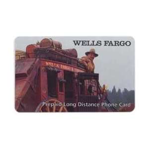 Collectible Phone Card Wells Fargo Bank Wagon (SmarTel Logo Only On 