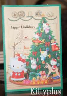 NEW Sanrio Hello Kitty Greeting Card Happy Holidays Christmas Tree w 