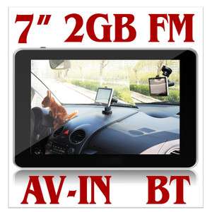 TFT LCD Touch Screen Windows CE 6.0 HD Car GPS Navigation AV IN+ 