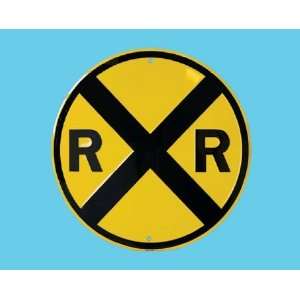  Railroad Crossing Metal Sign
