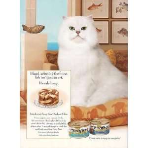   Silver Persian Fancy Feast Cat Food Print Ad (14993)