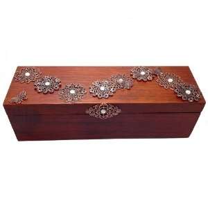  with Crystals Fine Exotic Wood Tea Box Sampler with 40 TAZO 