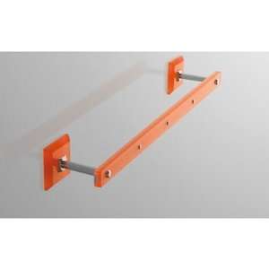  Towel Bar with Plexiglass Mounting Finish Orange, Size 