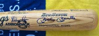 Signed Rawlings Bat Mickey Mantle Ted Williams HOFers