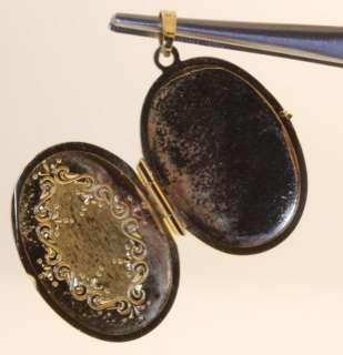 14k yellow gold locket charm pendant 3.9g vintage estate antique 