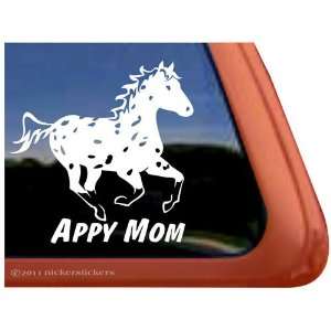  Appy Mom Leopard Appaloosa Horse Trailer Vinyl Window 