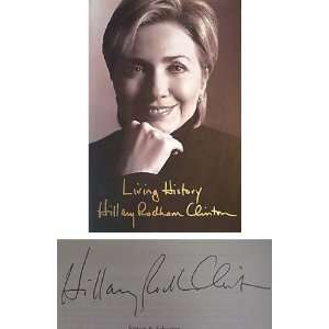  Autographed Hillary Clinton Signed Book