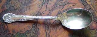 Niagara Falls Silver Co. WILD ROSE Sugar Spoon   1904  