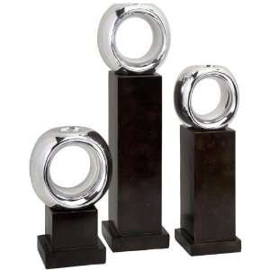  Ellipse Votive Holders   large, Brown