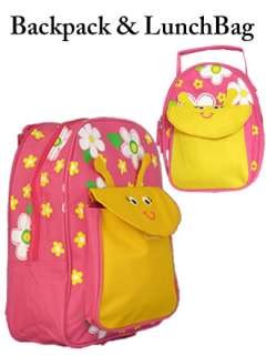 School Set Kids Backpack and Lunch Bag Twin Pack Childrens Boys Girls 