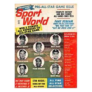  Mantle / Mays / Spahn / Robinson / Colavito Unsigned 1962 