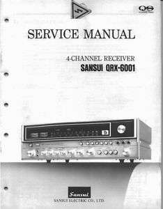 Sansui QRX 6001 Service Repair Manual  