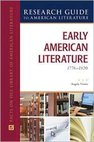 Early American Literature 1776 1820, (0816078629), Facts on File 