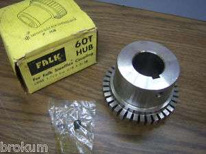 FALK STEELFLEX COUPLING 60T BORE 1.500 KW 3/8 X 3/16  