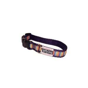  Quick Dry Comfortable Air Dog Collar(Purple Stripes)(Large 