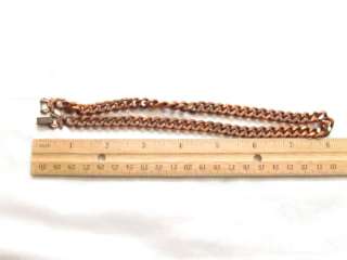 Vintage Heavy 62g 2tone Copper Thick Chain NECKLACE*17  