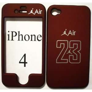  Jordan Air 23 Red basketball Apple iPhone 4 4g Faceplate 