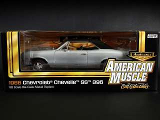   AutoWorld Authentic 1966 Chevrolet Chevelle SS396 Chateau Slate  