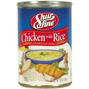 Shurfine Chicken with Rice Condensed Soup   24 Pack  