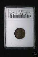 1922 NO D LINCOLN WHEAT PENNY   STRONG REVERSE   VF 20  