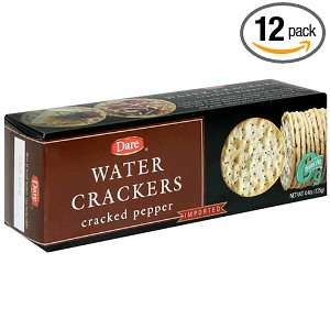 Dare Water Cracker, Cracked Pepper, 4.4 Ounce Packages (Pack of 12)