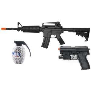  Electric M4A1 S System AEG Rifle FPS 375 Collapsible Stock Airsoft 