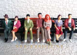 28 pcs G Scale 132 Painted Figures all seated People  