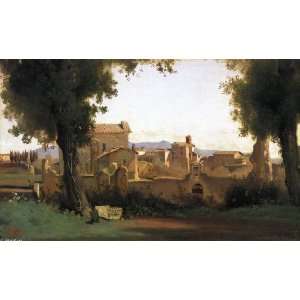  Hand Made Oil Reproduction   Jean Baptiste Corot   24 x 14 