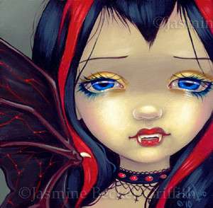 Fairy Face 99 Jasmine Becket Griffith Gothic Vampire Big Eye SIGNED 