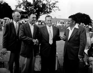 BOBBY JONES AUGUSTA NATIONAL1953 PHOTO MASTERS CHAMPION PGA TOUR BEN 