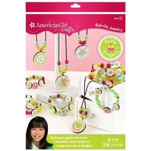  American Girl Crafts Rub On Jewelry Party Activity Kit 