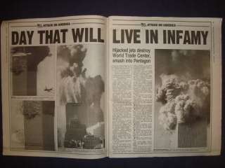 090916CQ 9/11 TRADE CENTER TERROR ATTACK WAR SEPTEMBER 12 2001 OLD 