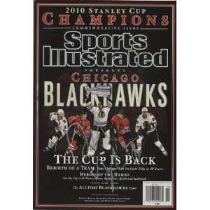   Black Hawks Commemorative Sports Illustrated Autograph Poster   2010