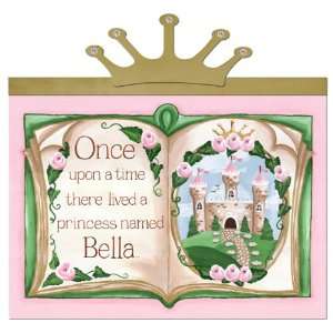  upon a time storybook princess pink c personalized wall 