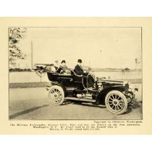  1907 Print Mexican Ambassador Enrique Creel Automobile 