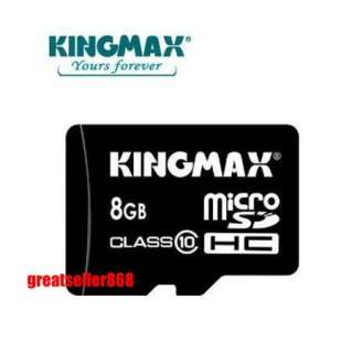 Kingmax 8GB 8G Micro SD SDHC HC Card Class 10 Retail  