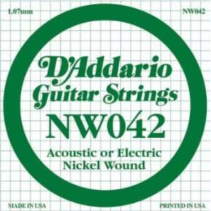  DAddario Wound Individual Electric Guitar String (Gauge 