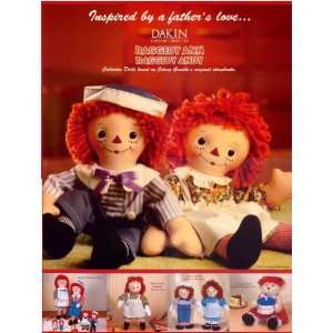  Dakin Raggedy Ann & Andy Sign/Poster   Large