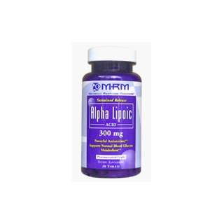  MRM ALA Alpha Lipoic Acid 300mg 60 Capsules Health 