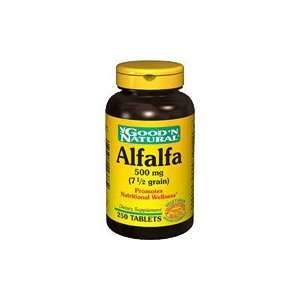  Alfalfa 500 mg   250 tabs., (Goodn Natural) Health 