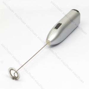 Stainless Steel Milk Coffee Frother Foamer Whisk Handle  