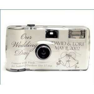    Personalized Silver Bell Wedding Camera