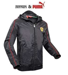 Ferrari Puma 2011 SF F1 Team Windbreaker Jacket Hoodie Black Size L 