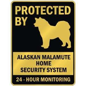   ALASKAN MALAMUTE HOME SECURITY SYSTEM  PARKING SIGN DOG Home