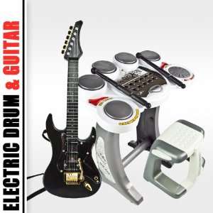  Electronic Toy Drum Set Digital Pad Music Kids Guitar Rock 