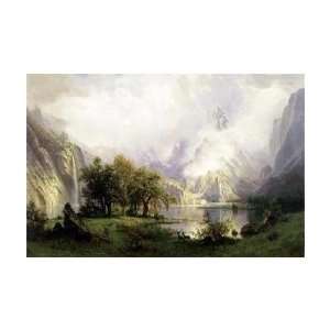Albert Bierstadt   View Of Rocky Mountains Giclee 