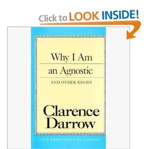   an Agnostic and Other Essays (9780879759407) Calrence Darrow Books