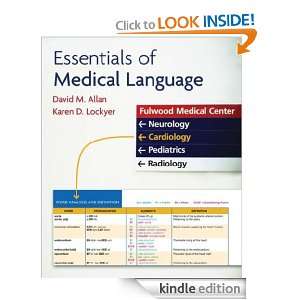 Essentials of Medical Language David Allan  Kindle Store