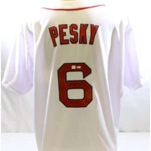 Signed Johnny Pesky Jersey w/ Mr. Red Sox   GAI   Autographed MLB 